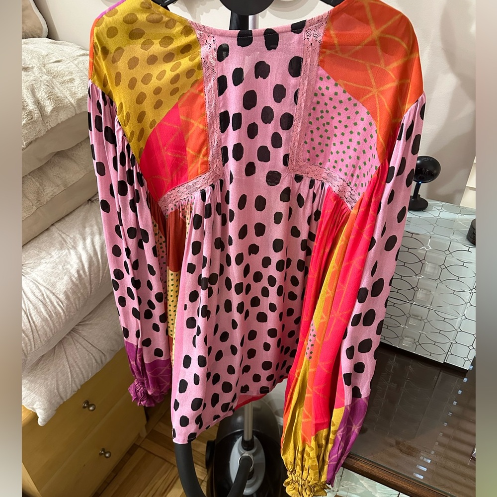 Anthropologie Miranda peasant top